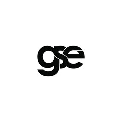 gse letter original monogram logo design