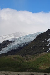 Svinafellsjökull Glacier close to Skaftafell in Vatnajökull National Park in South Iceland