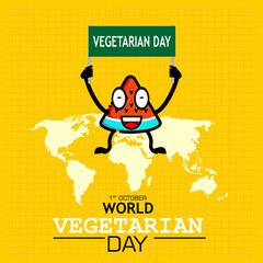 World Vegetarian Day,  poster and banner
