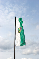Flag of the Free State of Saxony. Germany