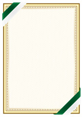 Vertical  frame and border with Algeria flag