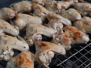 grilled chicken wings. Buffalo