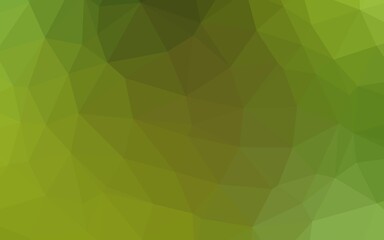 Fototapeta na wymiar Light Green, Yellow vector shining triangular template. A sample with polygonal shapes. Polygonal design for your web site.