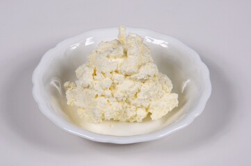 A dish of traditional English clotted cream.