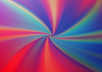 Obraz premium Light Blue, Red vector blurred shine abstract background. A completely new color illustration in a bokeh style. The template for backgrounds of cell phones.