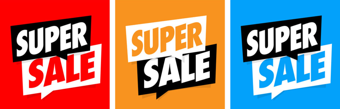 Super sale on speech bubble