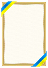 Vertical  frame and border with Palau flag