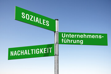 Wegweiser, Nachhaltige Unternehmensf&uuml;hrung