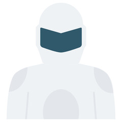 Racer Character Vector Icon Design, motorcyclist profession avatar Concept, 