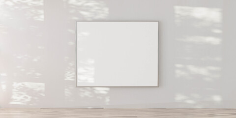 art gallery wall with empty picture frame and copy space to add your content 3d rendering illustration
