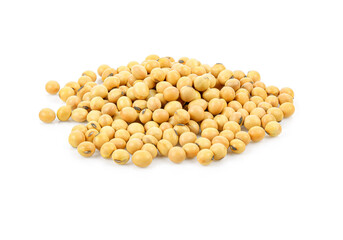 soy beans on the white background