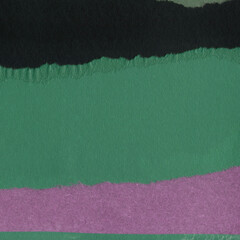 Fototapeta premium Colorful torn paper collage close-up. Texture made from various paper and cardboard parts. Damaged old paper background. Vintage blank wallpaper. Material design backdrop.