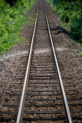 Obraz premium 単線レール