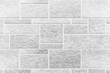 White pattern of black stone cladding wall tile texture and seamless background