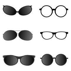 Cool funky black shade sunglass vector design