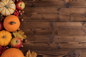 Autumn food background