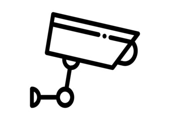 Vector icon of cctv sign on eps 10
