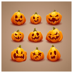 Halloween Pumpkin Set
