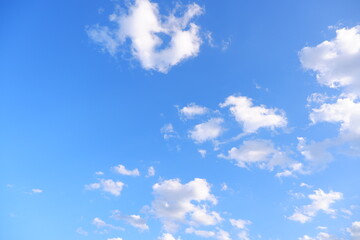 Azure sky for design and background, 澄んだ青空、澄み渡る空