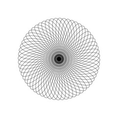 Obraz premium black and white spiral