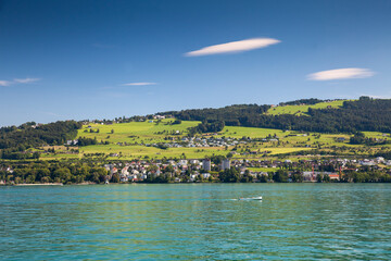 Seaside of Rorschach, Lake Constance, Canton of St. Gallen, Switzerland, Europe