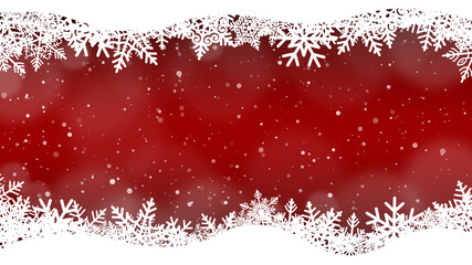 Christmas background with snowflakes , vector illustration .
