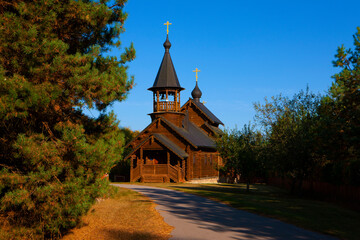Wooden Orthodox Church in Russia.