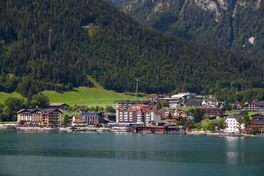 View of the Achensee with Pertisau in the background