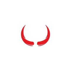 Devil horn logo vector illustration