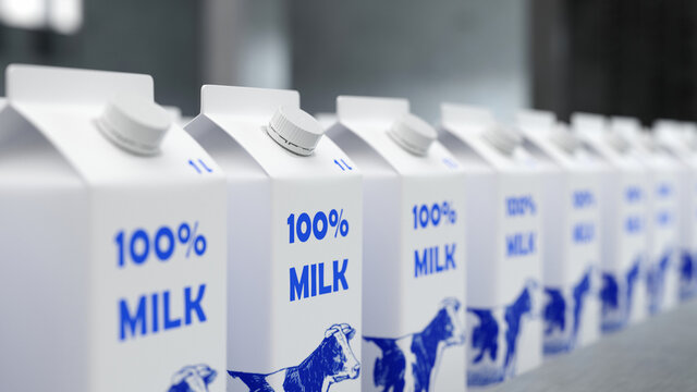 Produktion Automatisierung in Molkerei bei Milch Verarbeitung