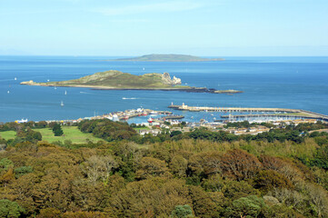 Landscapes of Ireland. The beginning of autumn on the Howth Peninsula.