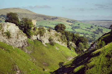 Fototapeta premium Cave Dale in the Peak District National Park, Castleton, Derbyshire, UK