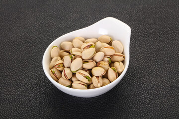 Pistachio nuts heap