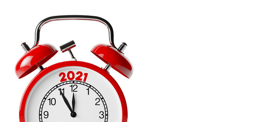 Silvester 2021 Konzept auf Wecker