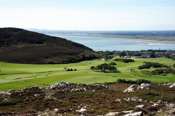 Landscapes of Ireland. The beginning of autumn on the Howth Peninsula.