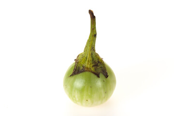 Asian green eggplant - ready for cooking