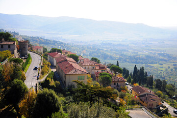 Fototapeta na wymiar View of townscape in Siena, Italy.