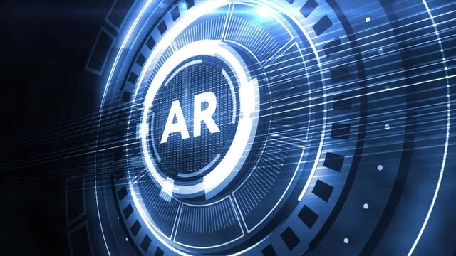 Ar, augmented reality icon. Business, Technology, Internet and network concept.