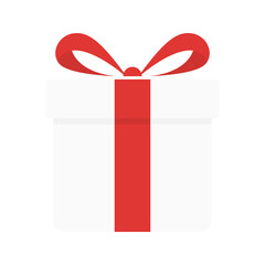 Gift box icon isolated on white background