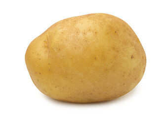Single,Potato isolated on white background.