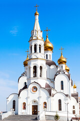 Fototapeta na wymiar Rostov-on-Don, Russia - September 26, 2020: Holy Iversky Convent