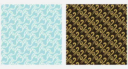 Abstract decorative hand drawn backgrounds. Colors: black, gold, blue. Background image in modern style. Seamless wallpaper, texture. Vector illustration.