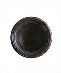 Camera lens isolated on white background.