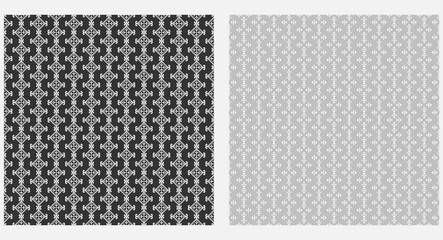 Decorative background, geometric pattern. Black and white. Vector image