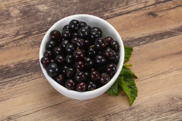 Fresh ripe sweet black currant
