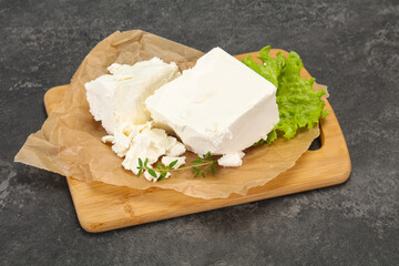 Greek traditional Feta soft cheese