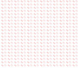 Vector pattern with images of dumbbells and weights on a white background