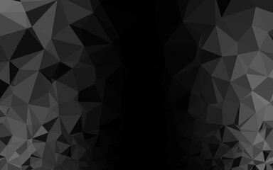 Dark Silver, Gray vector blurry triangle texture. Glitter abstract illustration with an elegant design. Completely new design for your business.