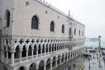 Heavy rain and water overflow in Venice, Italy