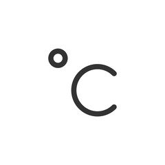 Celsius vector icon. Temperature symbol modern, simple, vector, icon for website design, mobile app, ui. Vector Illustration